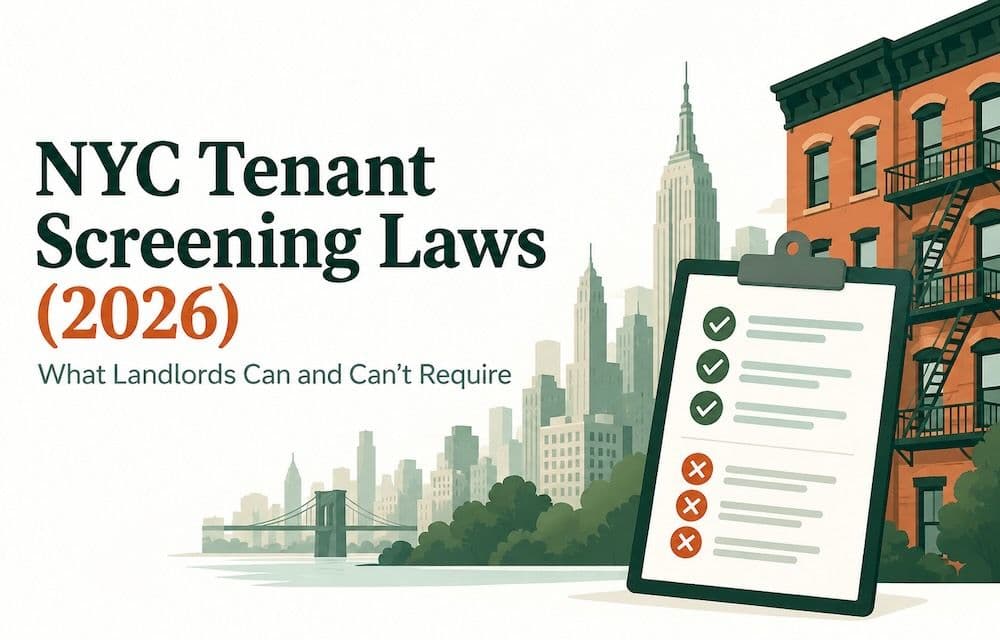 NYC Tenant Screening Laws (2026): What Landlords Can and Can't Require